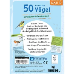 Moses Kartenset - 50 heimische Vögel "Expedition Natur"