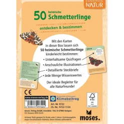 Moses Kartenset - 50 heimische Schmetterlinge "Expedition Natur"
