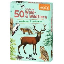 Moses Kartenset 50 heimische Wald- & Wildtiere 