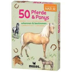 Moses Kartenset 50 Pferde & Ponys "Expedition Natur"