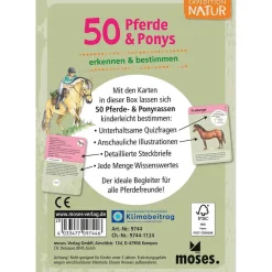 Moses Kartenset 50 Pferde & Ponys 