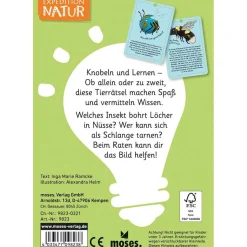 Moses Kartenset 50 Tierrätsel - Insekten 