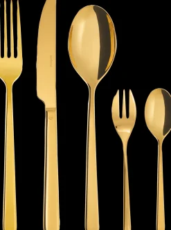 Sambonet Besteckgarnitur "Linear Gold " 30-tlg.