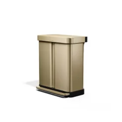 Simplehuman Doppelfach-Treteimer 58 Liter