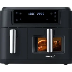 Steba Doppel-Heißluftfritteuse HF 9501 Duo Black 2400 W