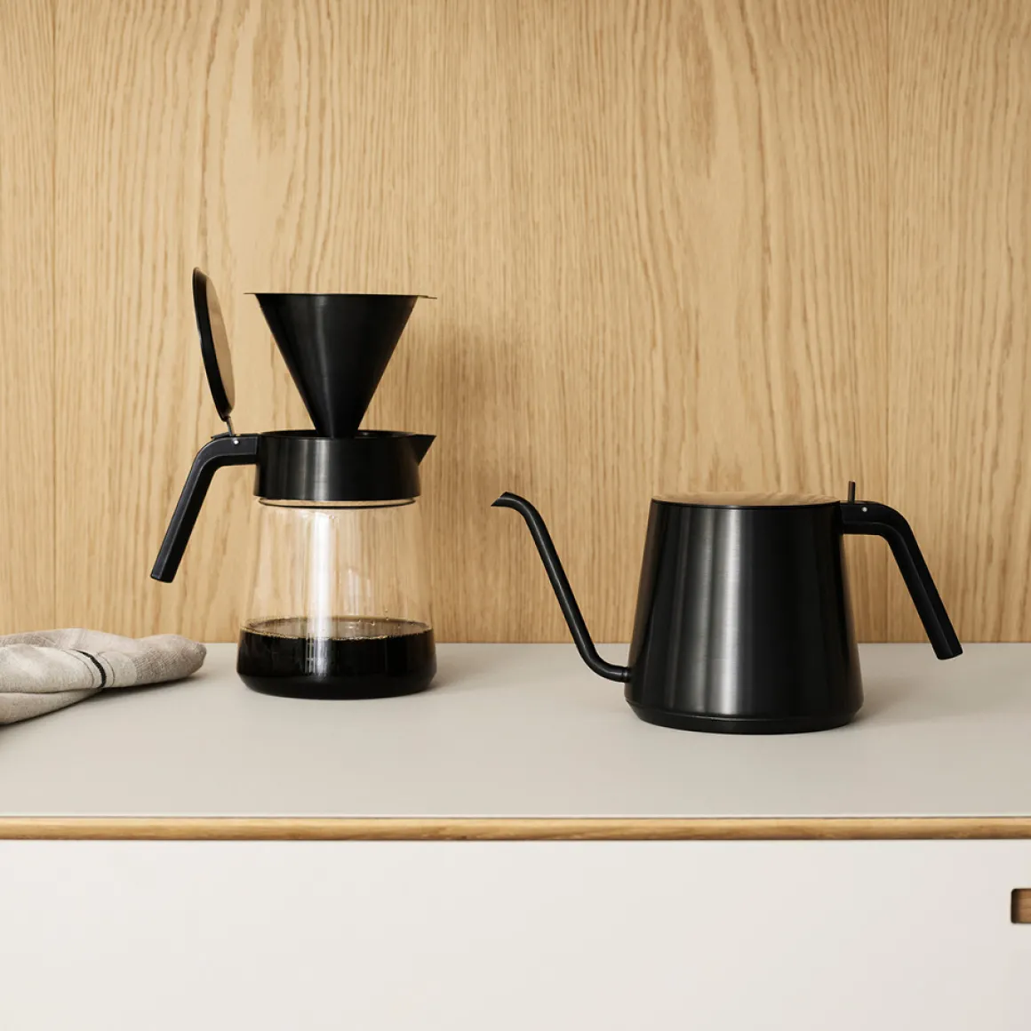 Stelton Kaffeefilter slowbrew black metallic "Nohr"