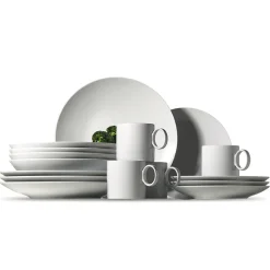 Thomas Kombi-Set mit Henkelbecher "Loft Weiß" 16-tlg.