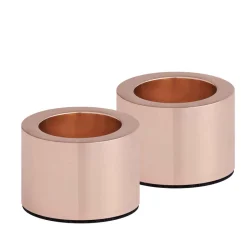 Uyuni 2er Set Kerzenhalter "Taper" - roségold