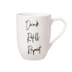 Villeroy & Boch Henkelbecher "Statement Drink Refill Repeat"