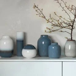 Villeroy & Boch Lave Home Vase Cylinder bleu groß 7,5x7,5x25cm