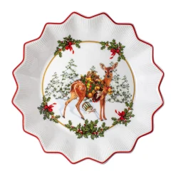 Villeroy & Boch Schale klein, Rehkitz mit Geschenken 16,5x16,5x3cm "Toy's Fantasy"