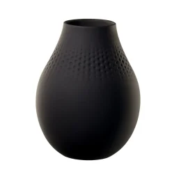 Villeroy & Boch Vase Perle hoch 16x16x20cm "Manufacture Collier noir"