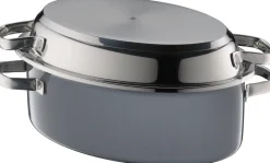 WMF Fusiontec Mineral Multi-Bräter mit Edelstahldeckel 38 cm Platinum