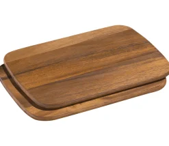 Zassenhaus Frühstücksbretter 2er-Set, Akazie 28 x 20 cm