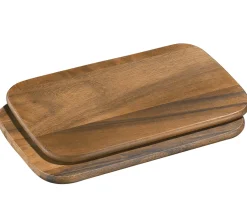 Zassenhaus Frühstücksbretter 2er-Set, Akazie 26 x 17 cm