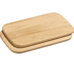 Zassenhaus Frühstücksbretter 2er-Set, hell 26 x 17 cm